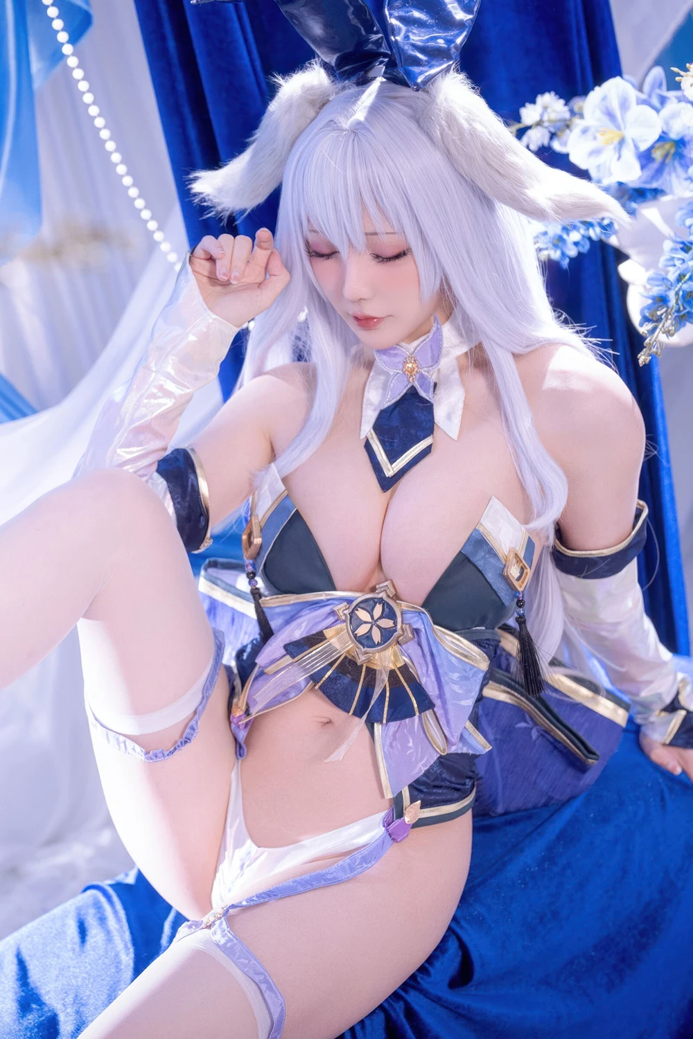 Cosplay 星之迟迟Hoshilily – 碧蓝航线 信浓 兔女郎 - P11