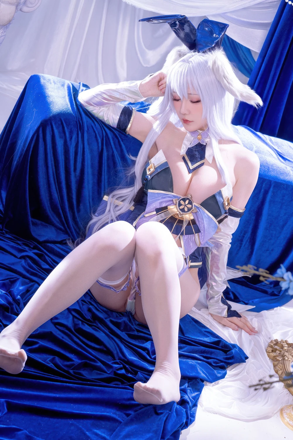 Cosplay 星之迟迟Hoshilily – 碧蓝航线 信浓 兔女郎 - P33