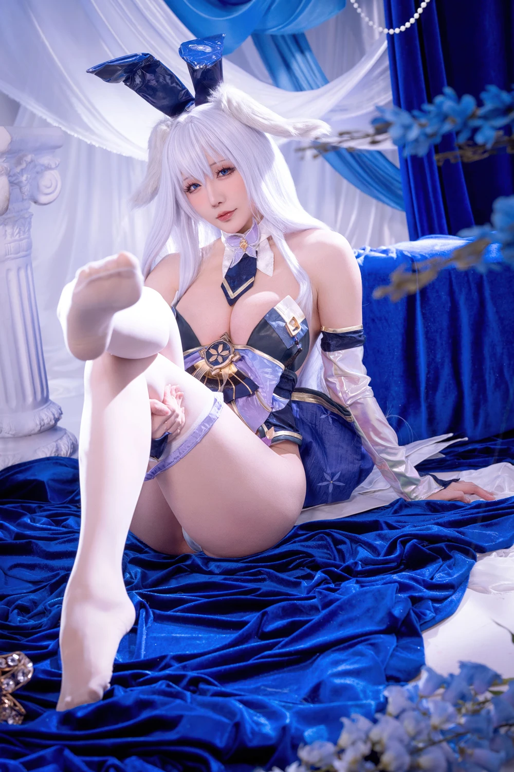 Cosplay 星之迟迟Hoshilily – 碧蓝航线 信浓 兔女郎 - P36