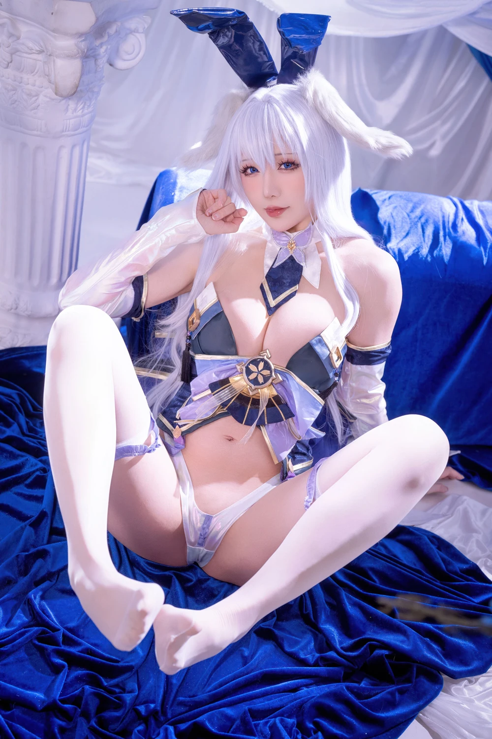 Cosplay 星之迟迟Hoshilily – 碧蓝航线 信浓 兔女郎 - P40