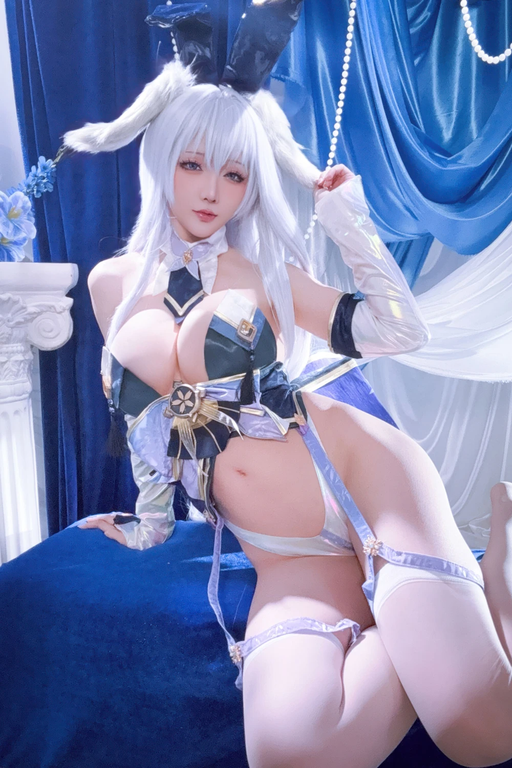Cosplay 星之迟迟Hoshilily – 碧蓝航线 信浓 兔女郎 - P55