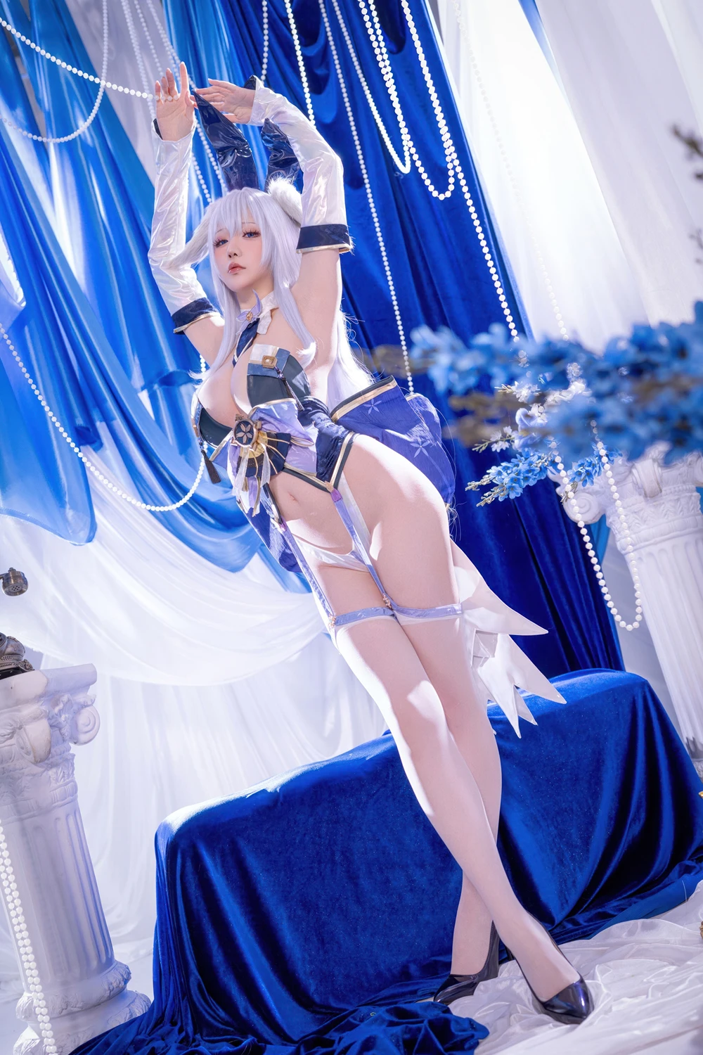 Cosplay 星之迟迟Hoshilily – 碧蓝航线 信浓 兔女郎 - P57