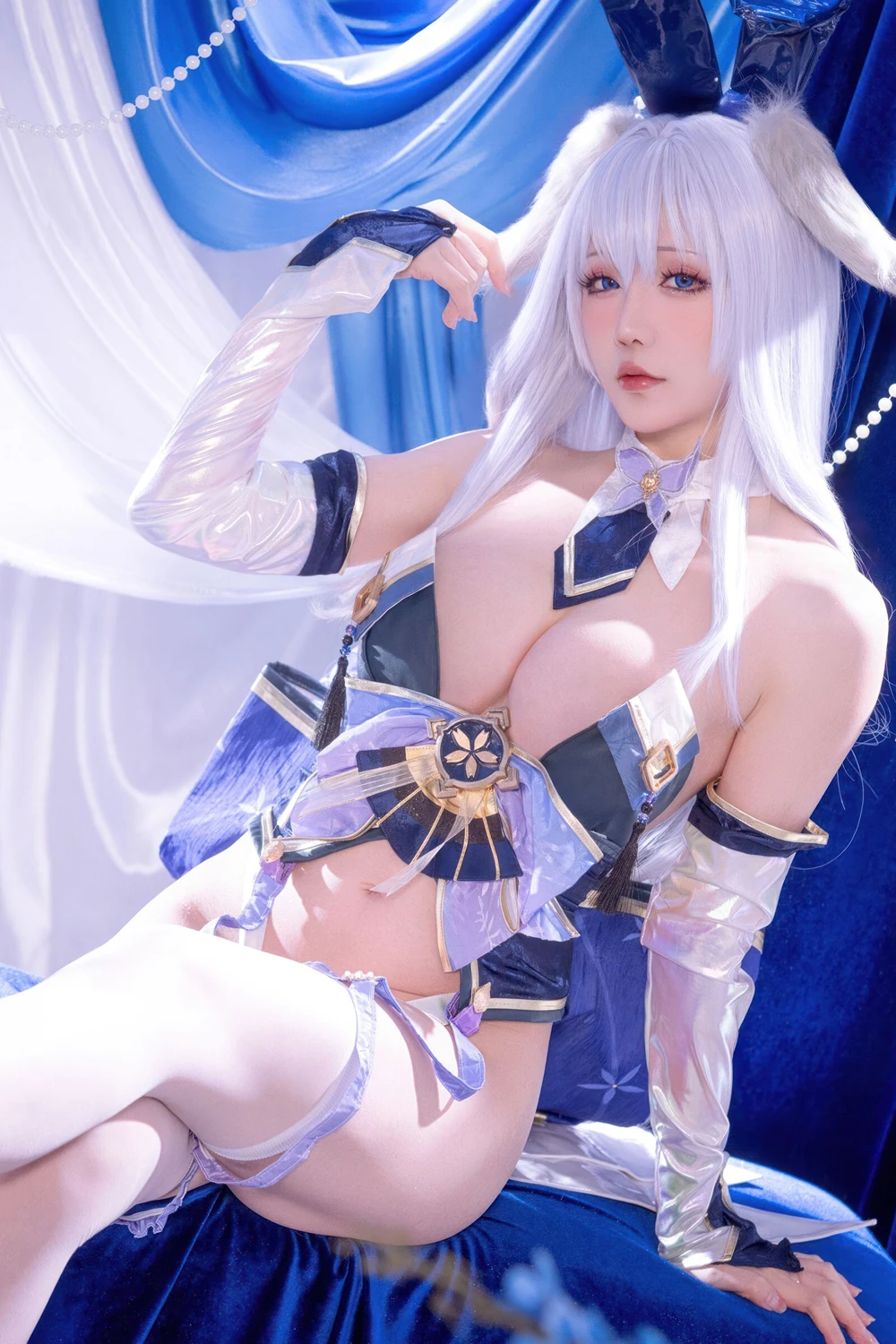 Cosplay 星之迟迟Hoshilily – 碧蓝航线 信浓 兔女郎 - P5