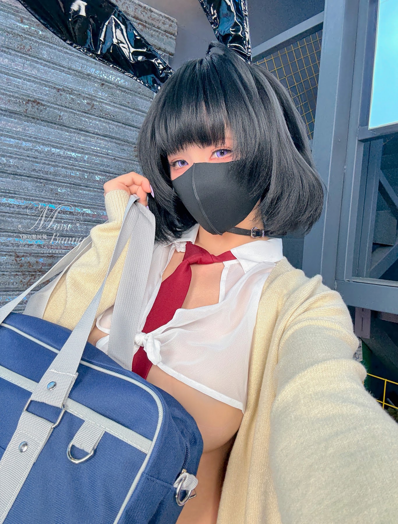 Coser@黏黏团子兔 – 2025年10月作品 賽博逆JK - P12