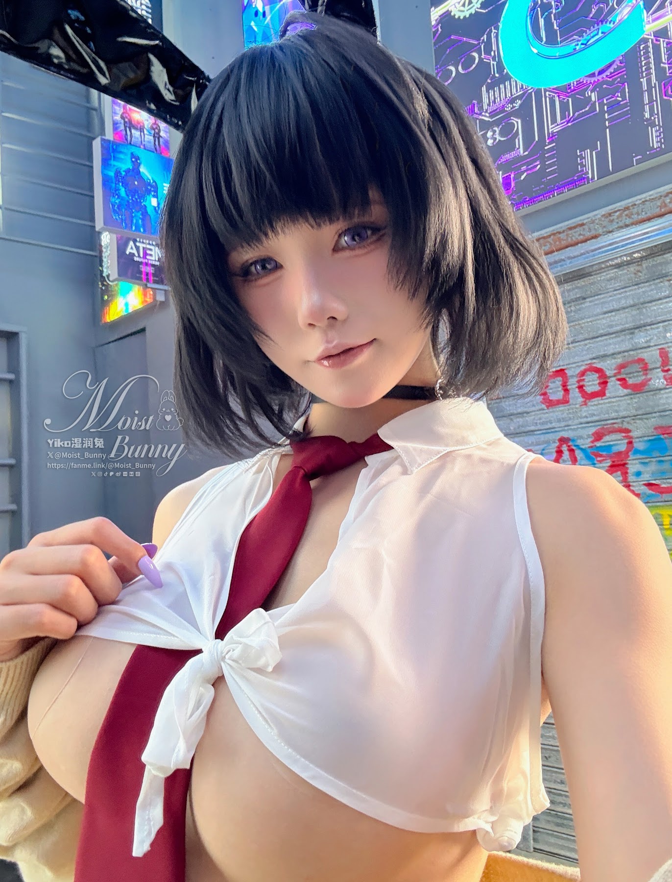 Coser@黏黏团子兔 – 2025年10月作品 賽博逆JK - P1