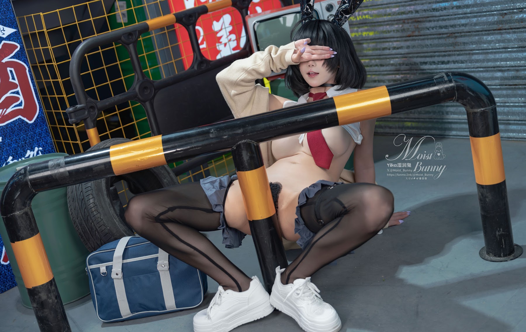 Coser@黏黏团子兔 – 2025年10月作品 賽博逆JK - P27