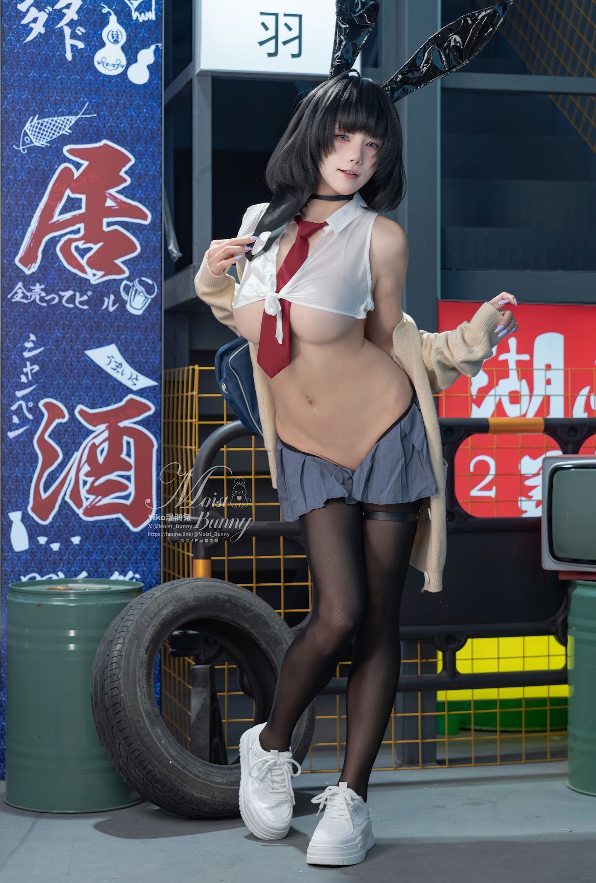 Coser@黏黏团子兔 – 2025年10月作品 賽博逆JK - P7