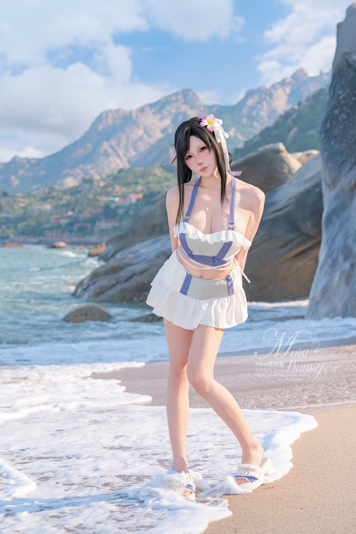 Coser@黏黏团子兔 – 2025泳装限定作 海边假日 蒂法 - P15