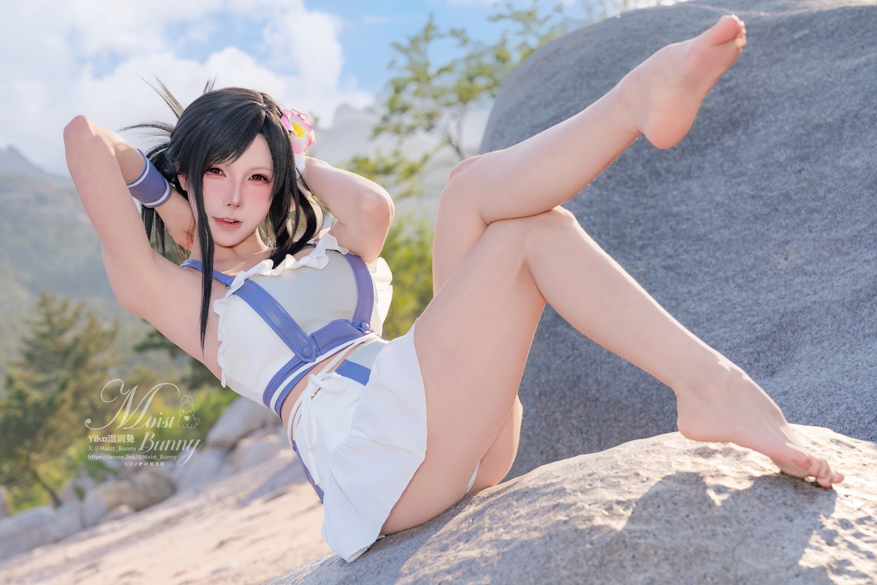Coser@黏黏团子兔 – 2025泳装限定作 海边假日 蒂法 - P20