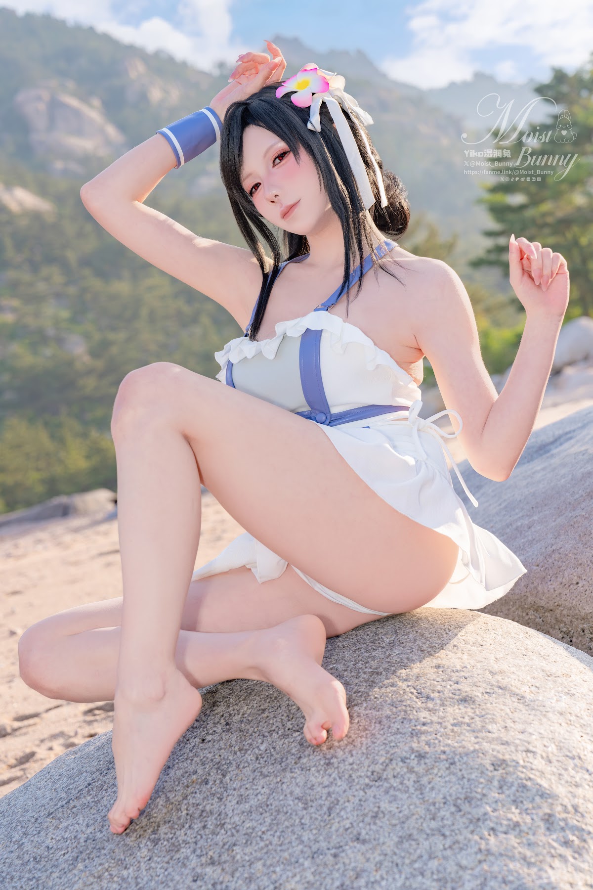 Coser@黏黏团子兔 – 2025泳装限定作 海边假日 蒂法 - P22