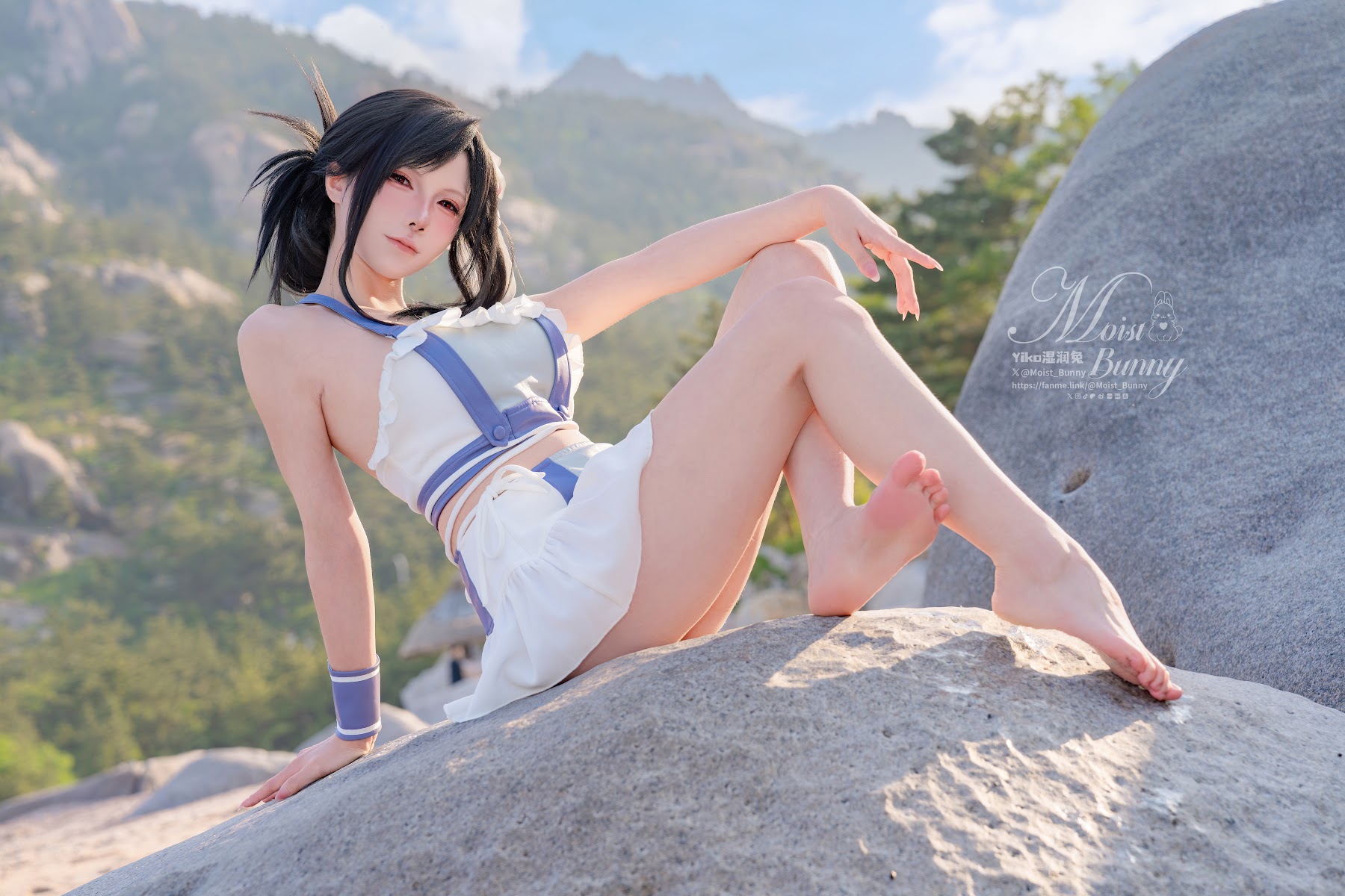 Coser@黏黏团子兔 – 2025泳装限定作 海边假日 蒂法 - P26
