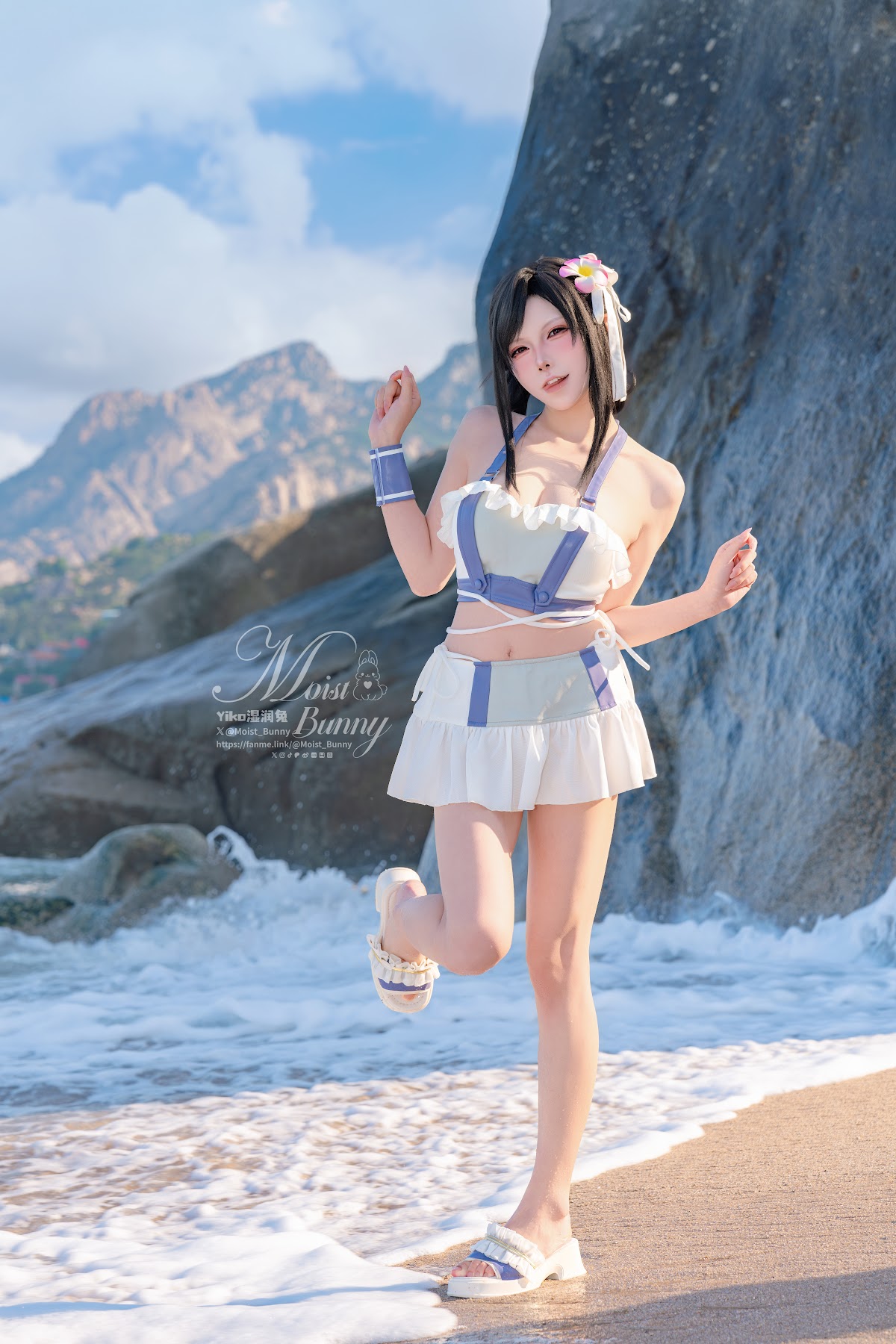 Coser@黏黏团子兔 – 2025泳装限定作 海边假日 蒂法 - P27