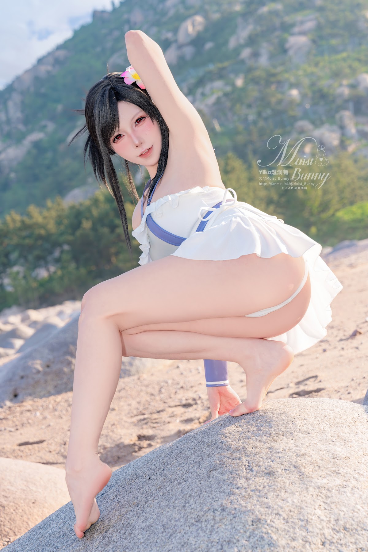 Coser@黏黏团子兔 – 2025泳装限定作 海边假日 蒂法 - P28