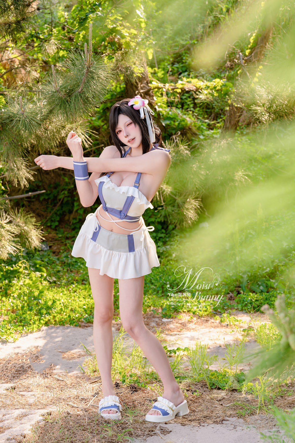 Coser@黏黏团子兔 – 2025泳装限定作 海边假日 蒂法 - P34