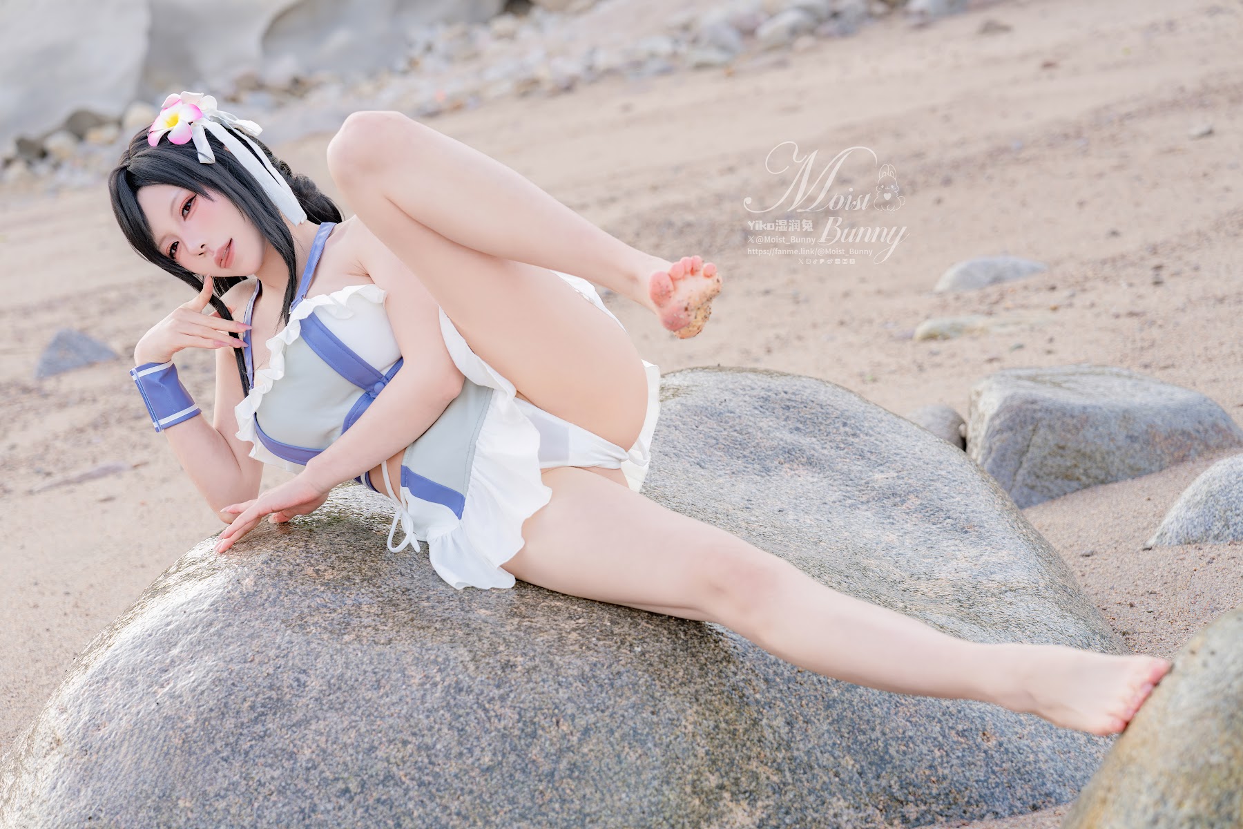 Coser@黏黏团子兔 – 2025泳装限定作 海边假日 蒂法 - P36