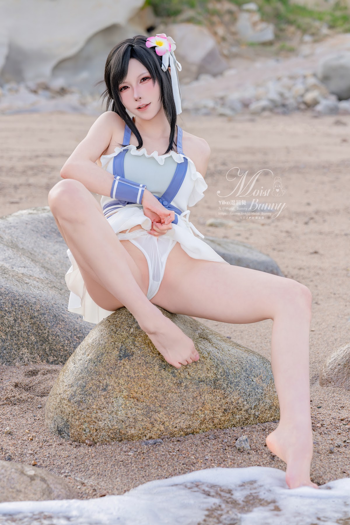 Coser@黏黏团子兔 – 2025泳装限定作 海边假日 蒂法 - P38