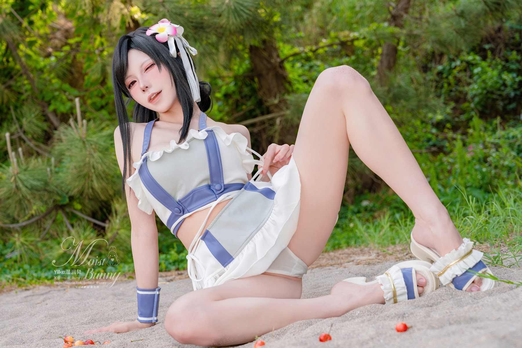 Coser@黏黏团子兔 – 2025泳装限定作 海边假日 蒂法 - P3
