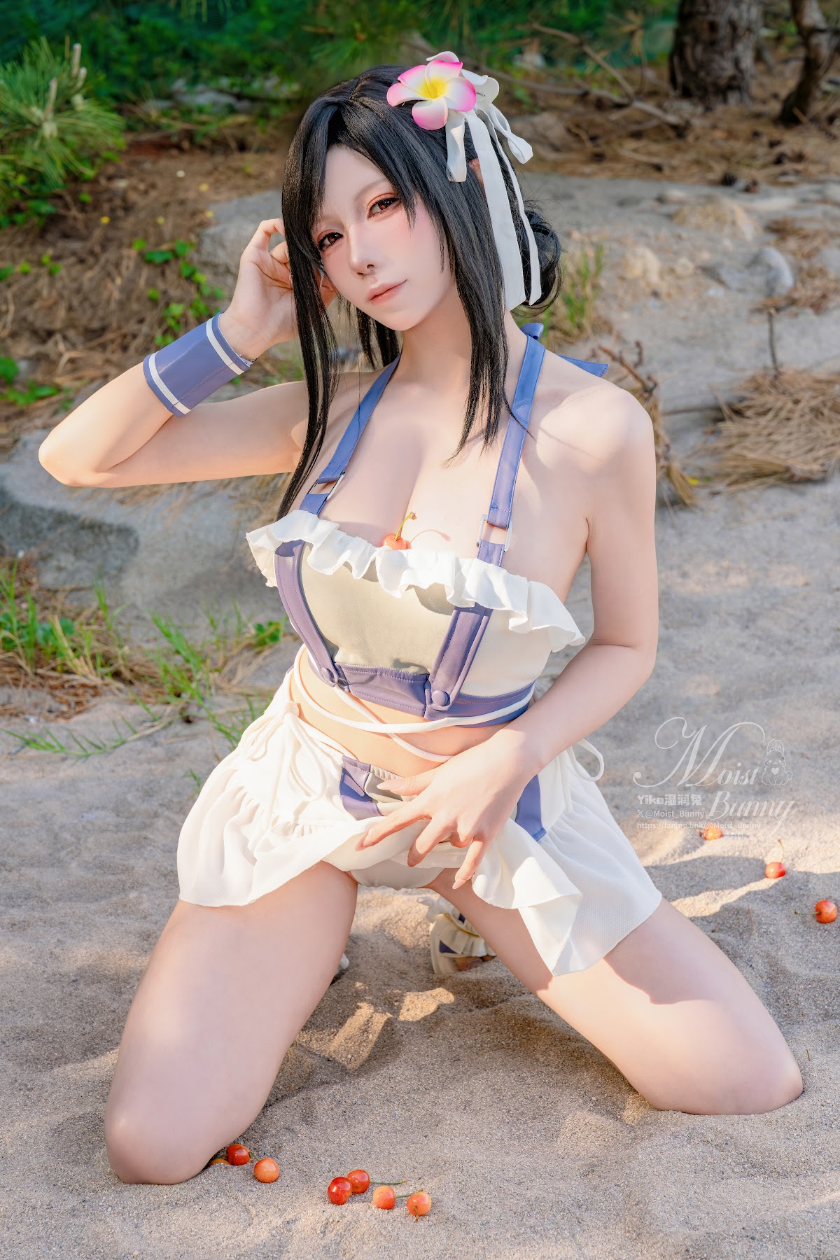 Coser@黏黏团子兔 – 2025泳装限定作 海边假日 蒂法 - P51