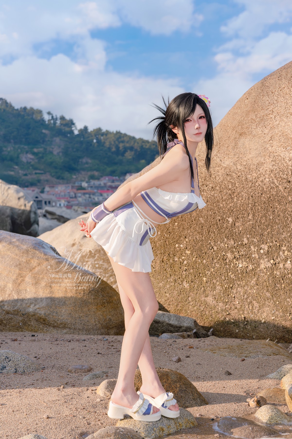 Coser@黏黏团子兔 – 2025泳装限定作 海边假日 蒂法 - P53