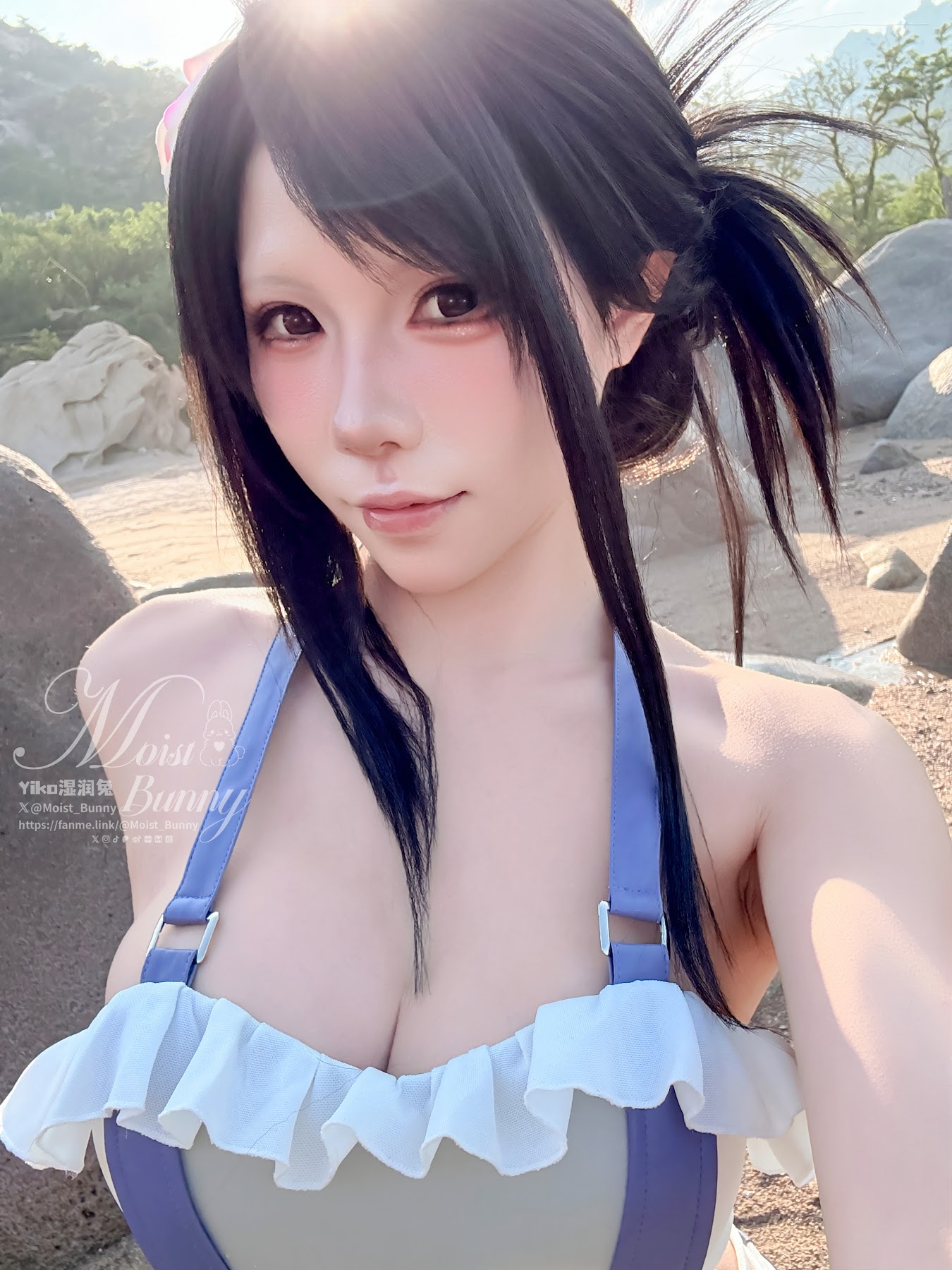 Coser@黏黏团子兔 – 2025泳装限定作 海边假日 蒂法 - P75