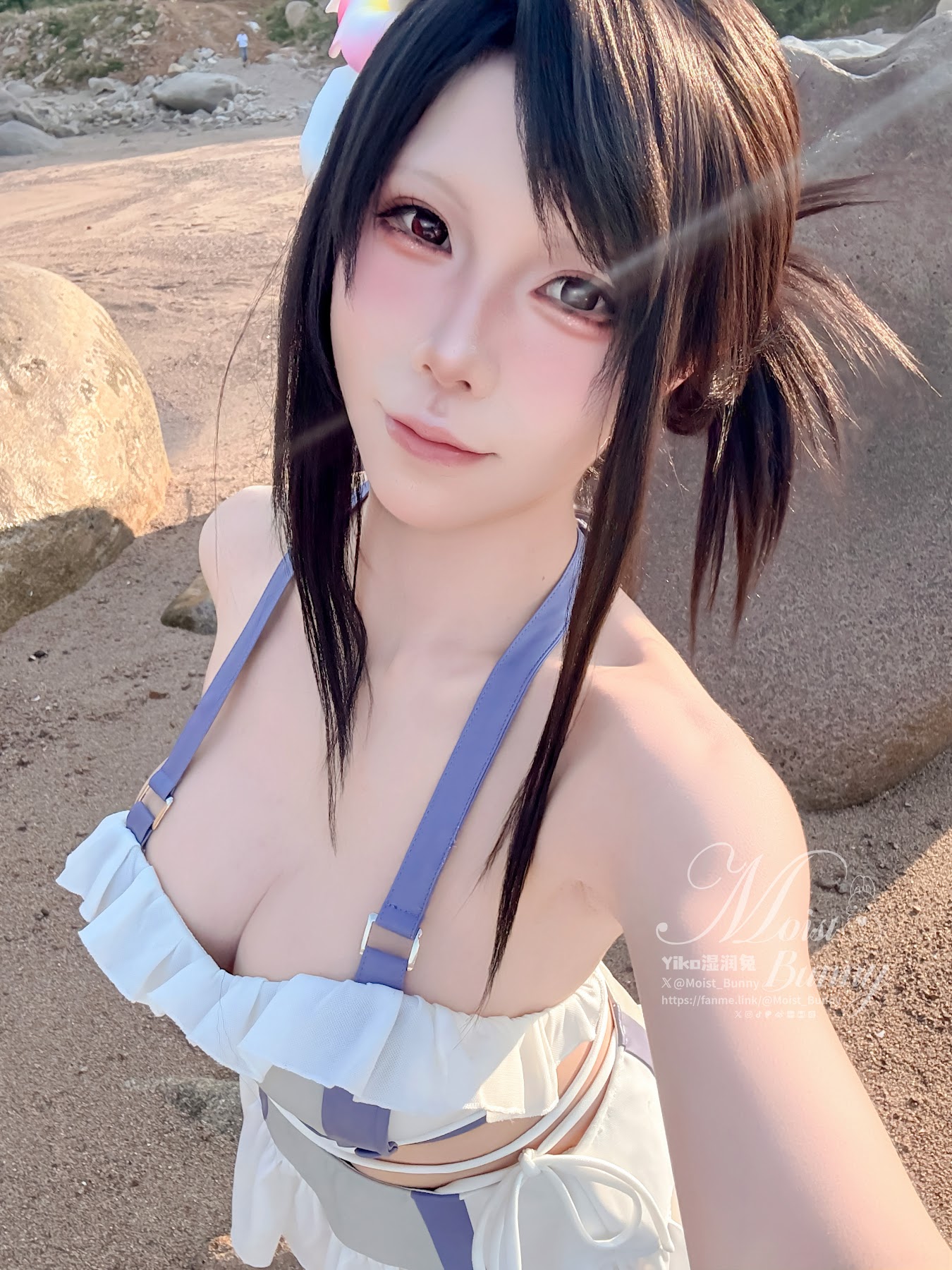 Coser@黏黏团子兔 – 2025泳装限定作 海边假日 蒂法 - P76
