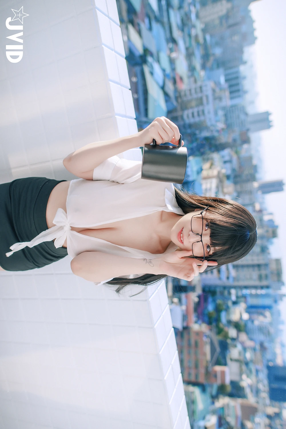 JVID 黎菲儿 – 超完美巨乳-色色的女同事加班时の脱衣诱惑 - P42