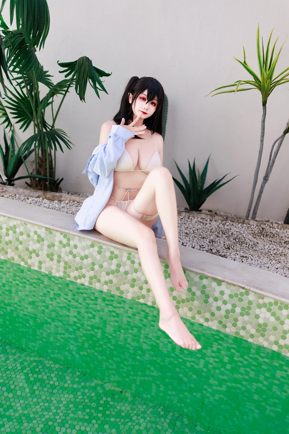 Cosplay 阿雪雪 – 大凤泳装 - P13