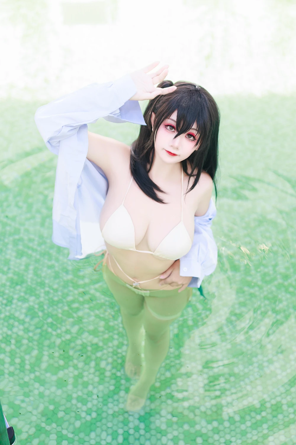Cosplay 阿雪雪 – 大凤泳装 - P15