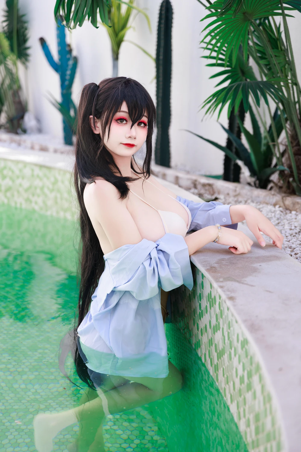 Cosplay 阿雪雪 – 大凤泳装 - P17