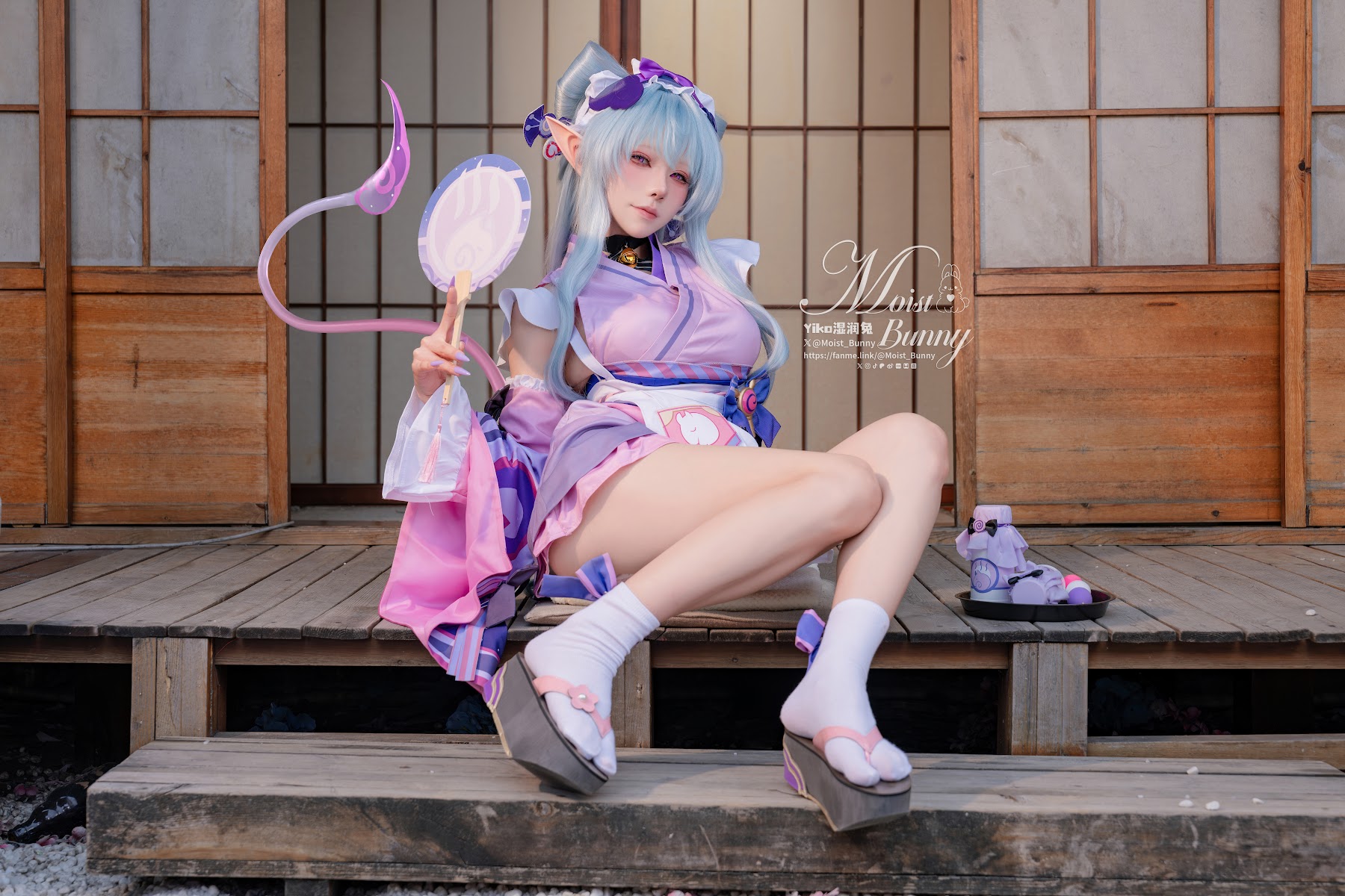 Coser@黏黏团子兔 – 05月作品『浮枕朝颜-梦见月瑞希』 红昭愿 - P41