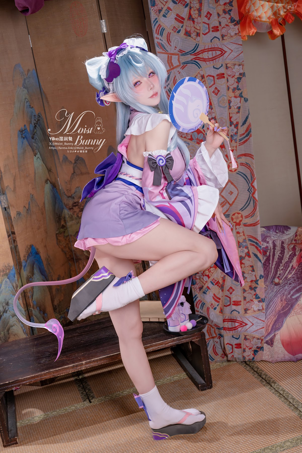 Coser@黏黏团子兔 – 05月作品『浮枕朝颜-梦见月瑞希』 红昭愿 - P43