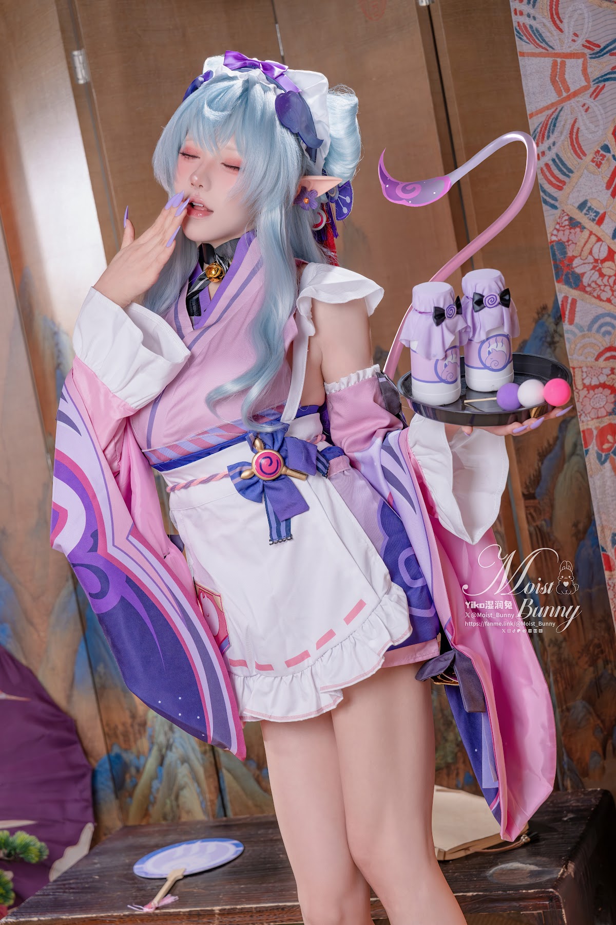 Coser@黏黏团子兔 – 05月作品『浮枕朝颜-梦见月瑞希』 红昭愿 - P49