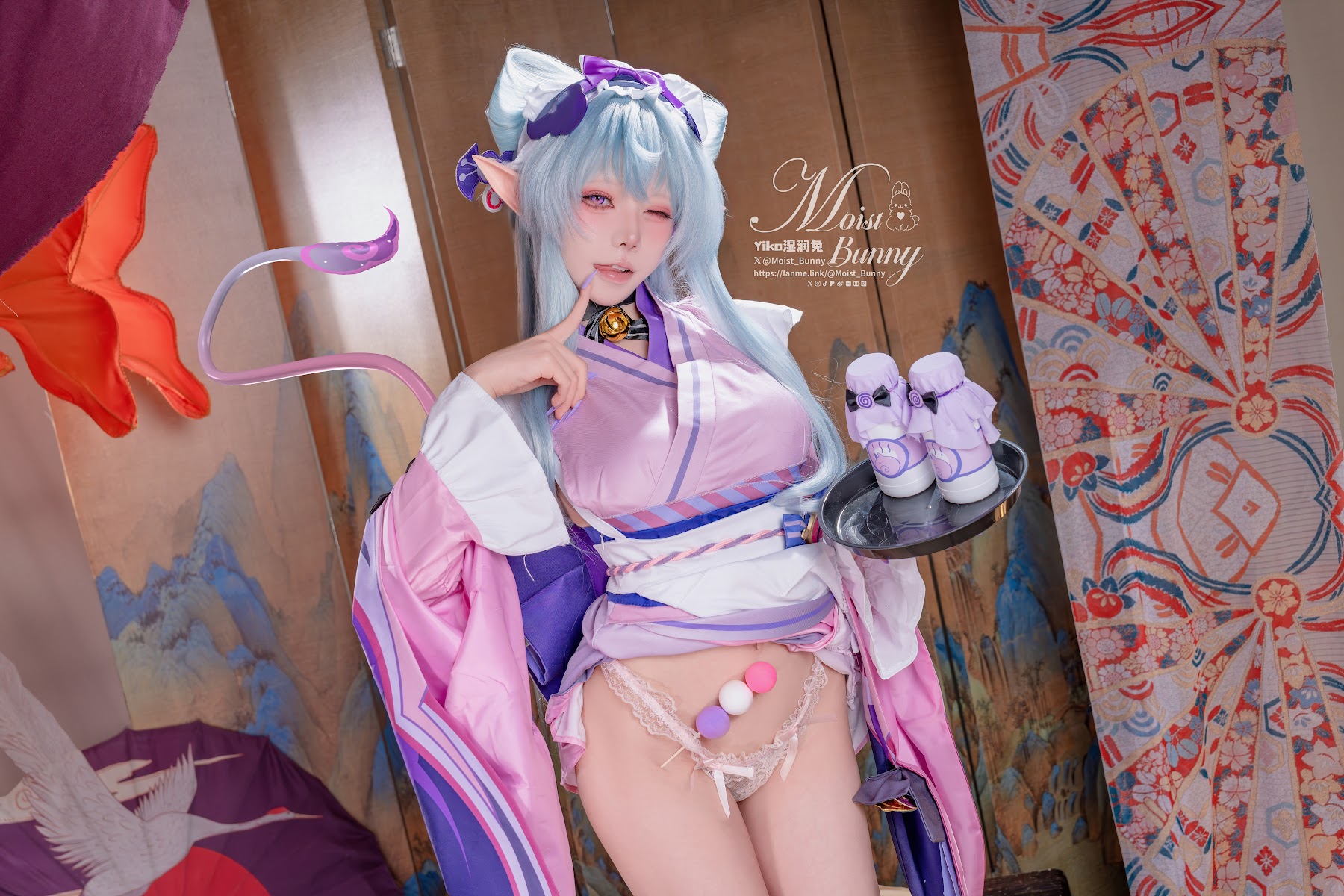 Coser@黏黏团子兔 – 05月作品『浮枕朝颜-梦见月瑞希』 红昭愿 - P52