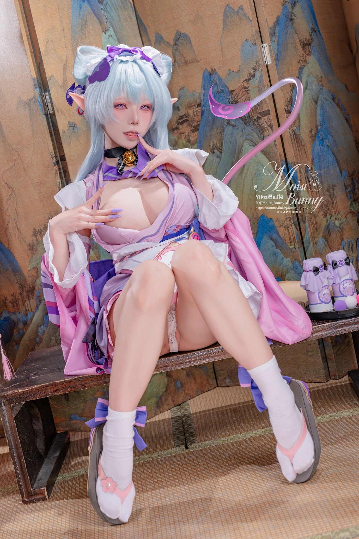 Coser@黏黏团子兔 – 05月作品『浮枕朝颜-梦见月瑞希』 红昭愿 - P61