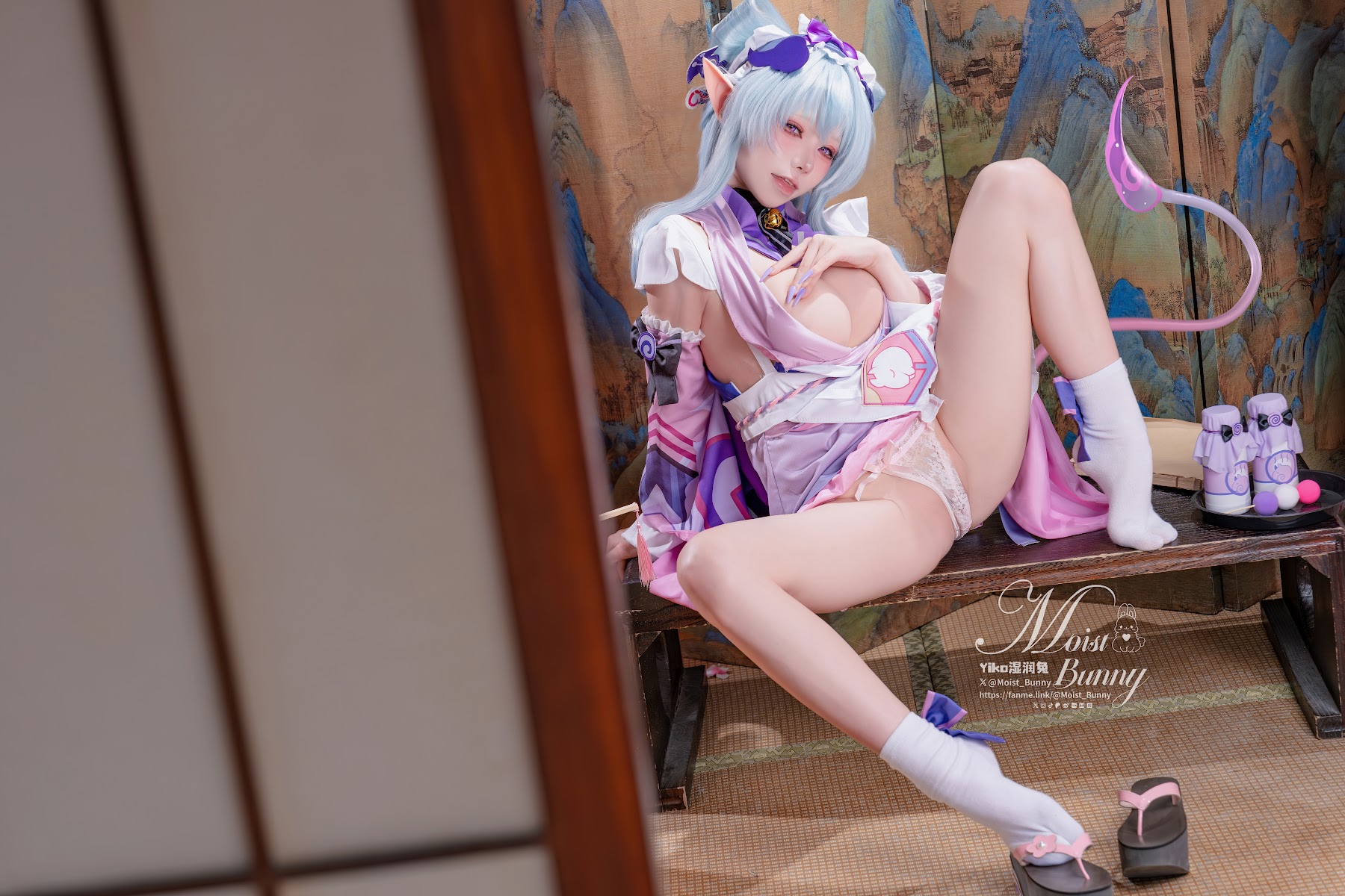 Coser@黏黏团子兔 – 05月作品『浮枕朝颜-梦见月瑞希』 红昭愿 - P64