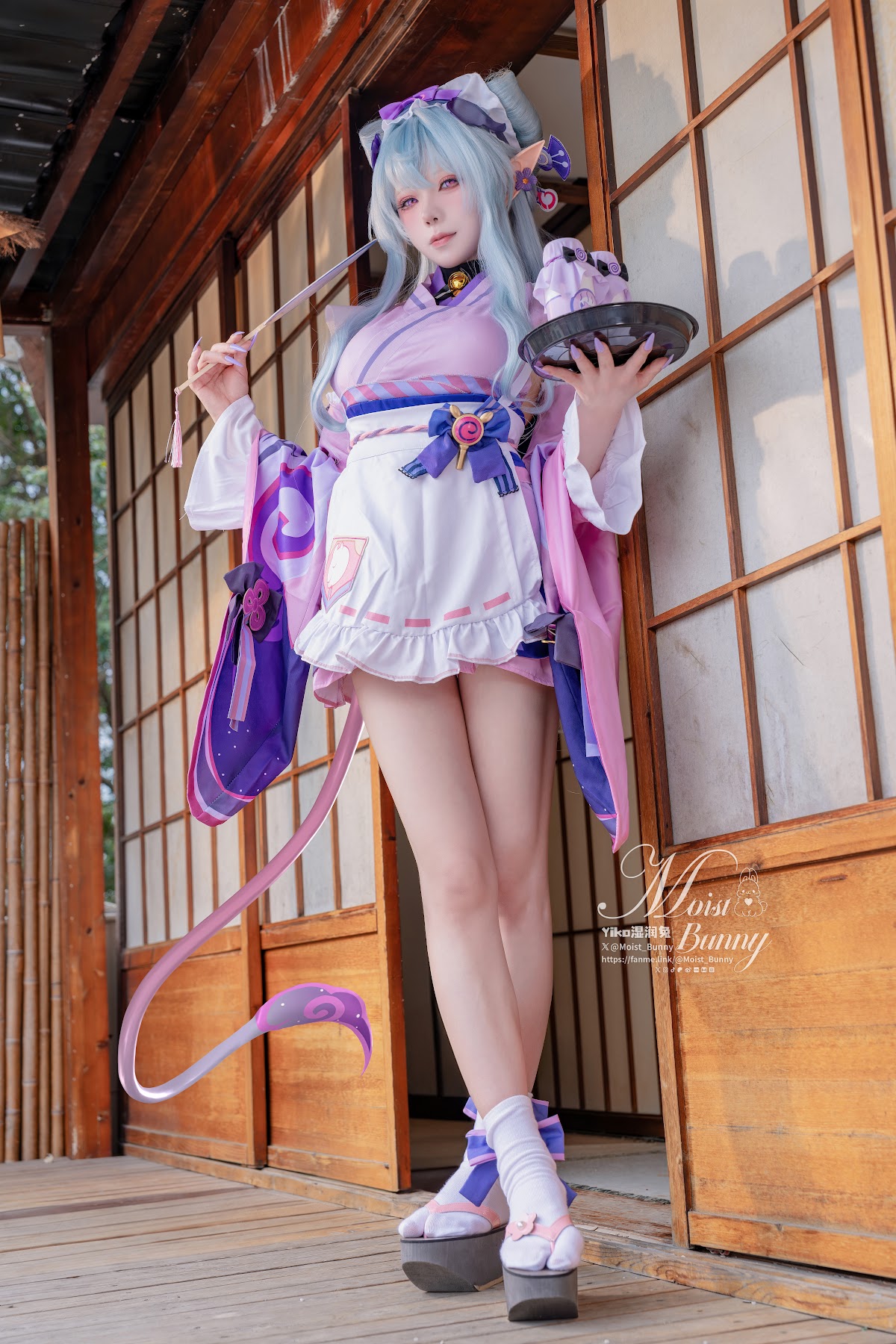 Coser@黏黏团子兔 – 05月作品『浮枕朝颜-梦见月瑞希』 红昭愿 - P66