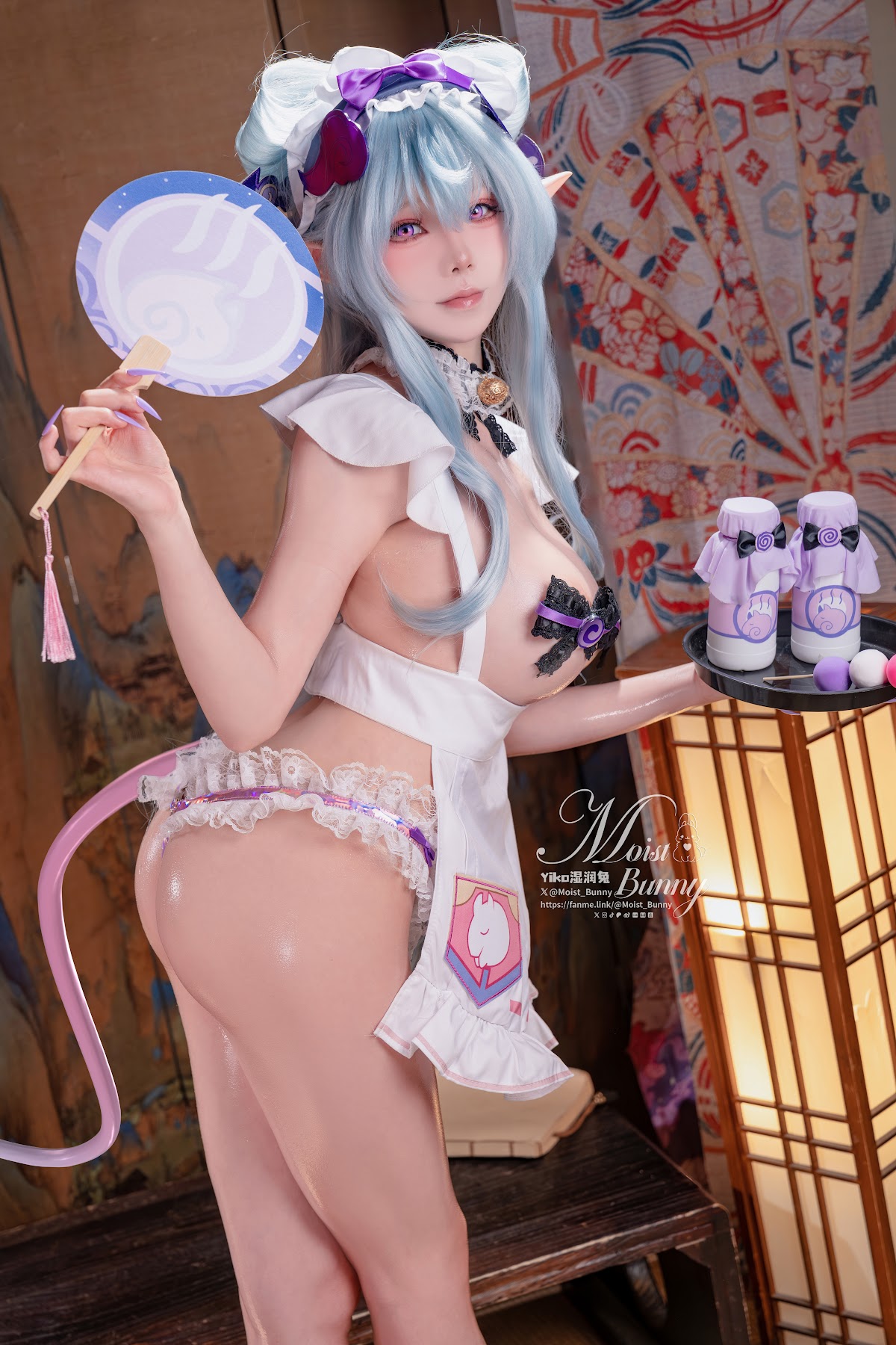 Coser@黏黏团子兔 – 05月作品『浮枕朝颜-梦见月瑞希』 红昭愿 - P69
