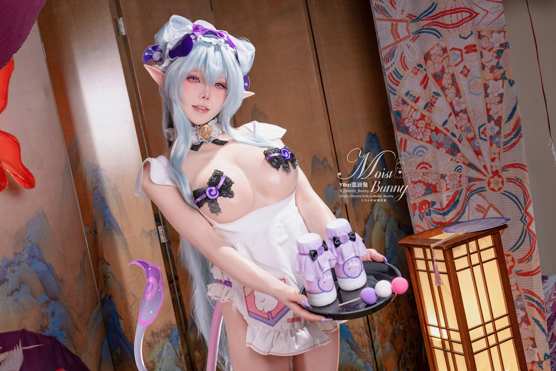 Coser@黏黏团子兔 – 05月作品『浮枕朝颜-梦见月瑞希』 红昭愿 - P70
