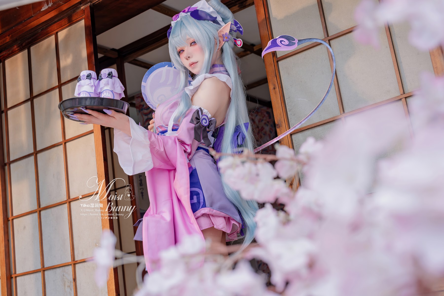 Coser@黏黏团子兔 – 05月作品『浮枕朝颜-梦见月瑞希』 红昭愿 - P77