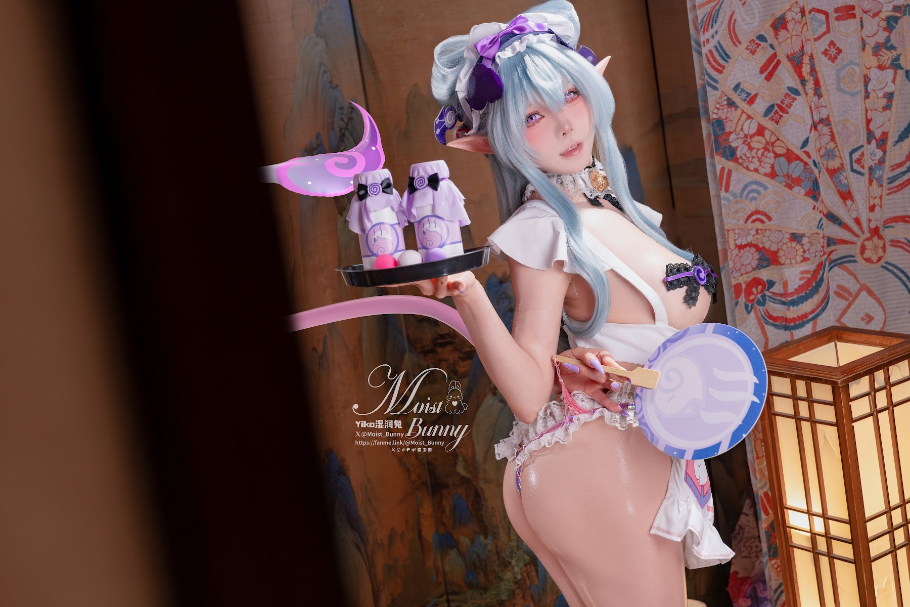 Coser@黏黏团子兔 – 05月作品『浮枕朝颜-梦见月瑞希』 红昭愿 - P78