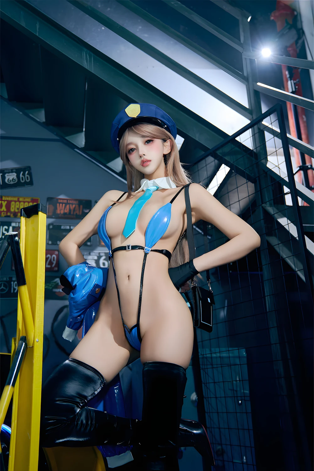 Cosplay 过期米线线喵 – 女警 - P10