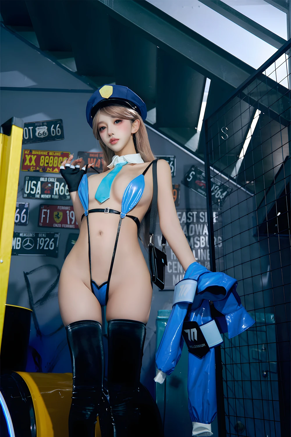 Cosplay 过期米线线喵 – 女警 - P13
