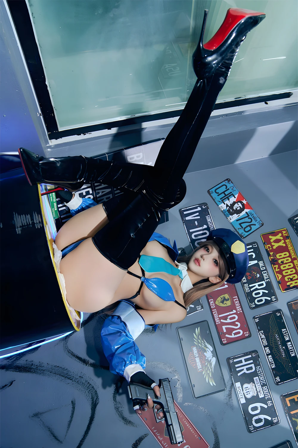 Cosplay 过期米线线喵 – 女警 - P37