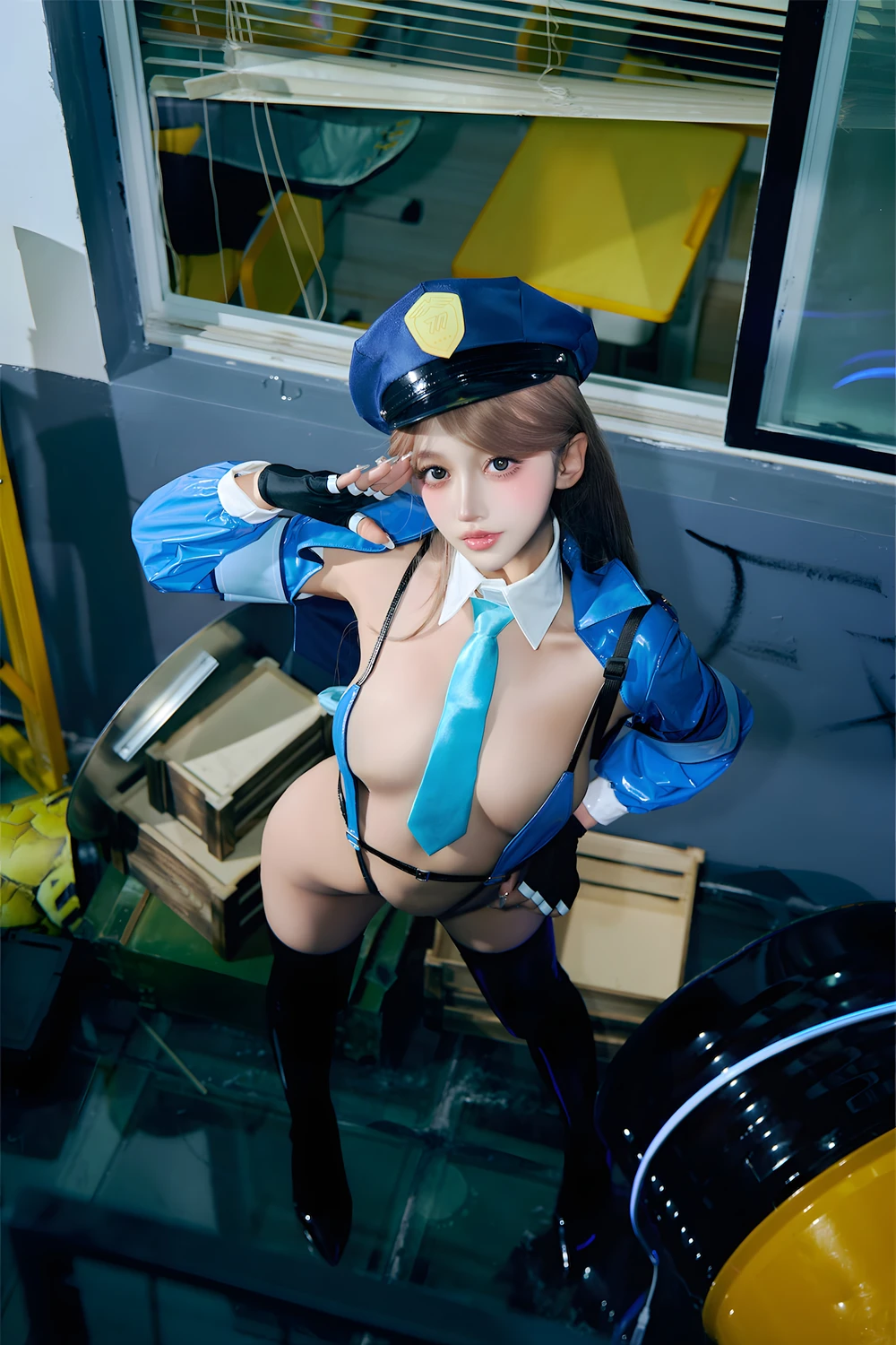 Cosplay 过期米线线喵 – 女警 - P45