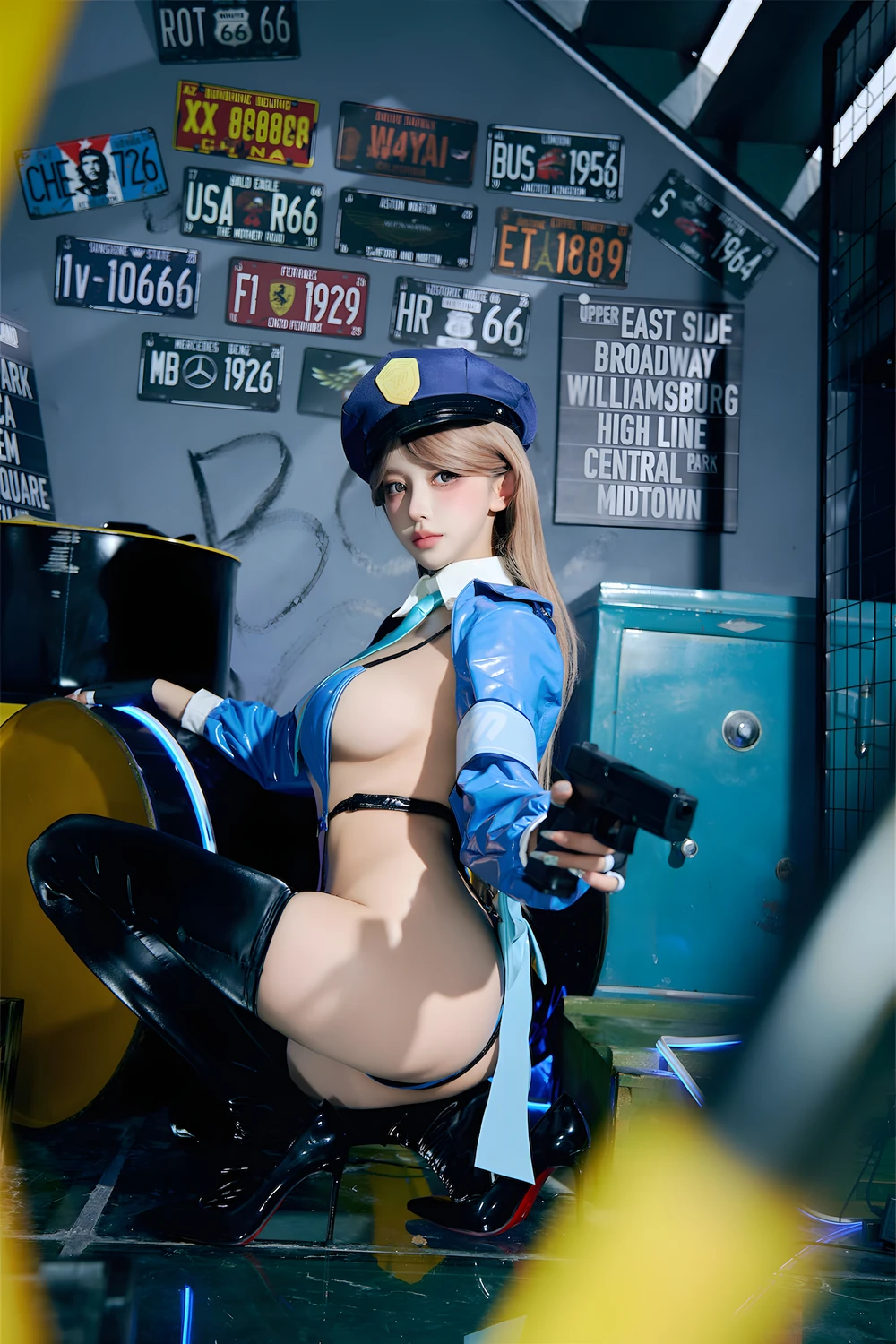 Cosplay 过期米线线喵 – 女警 - P56