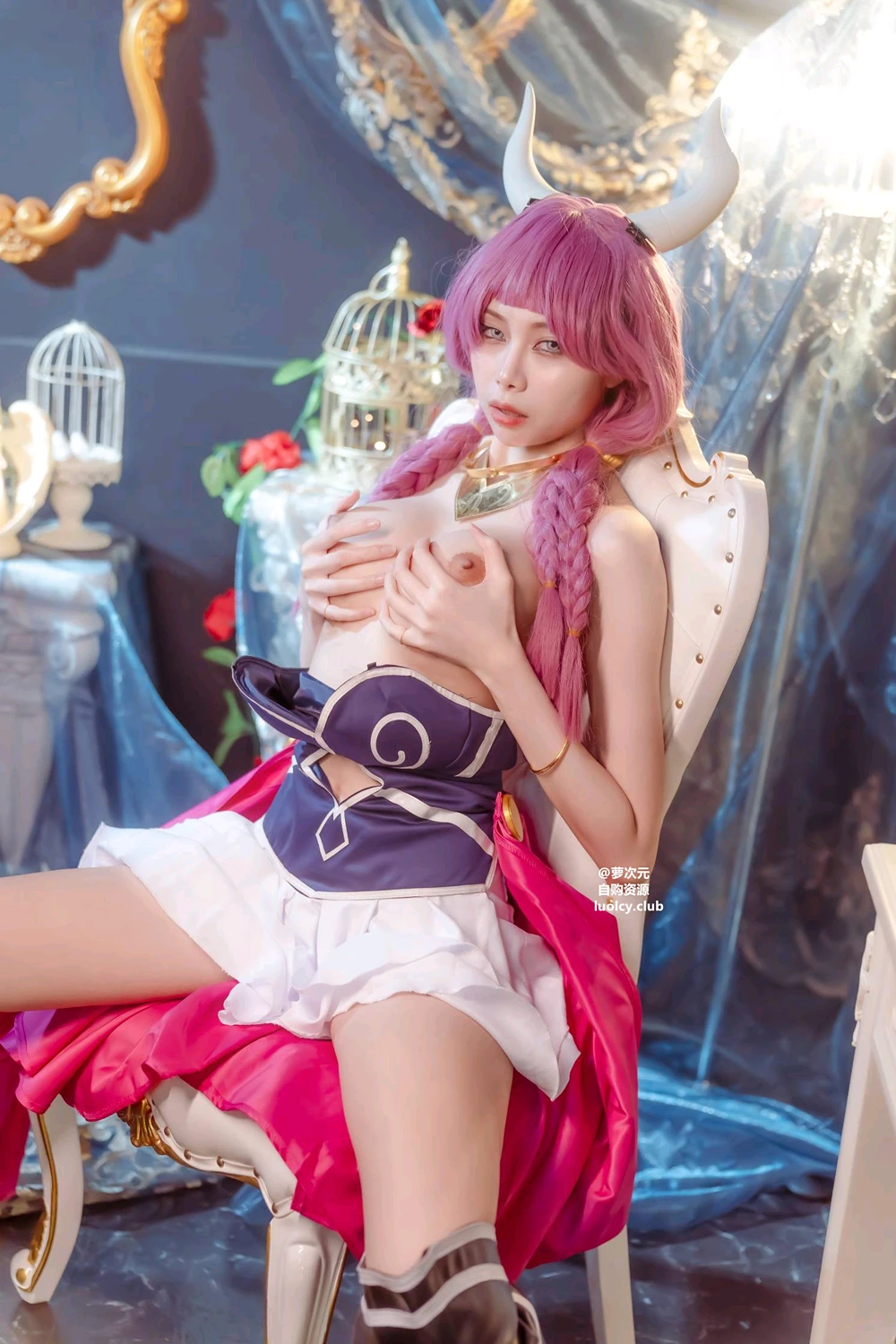 Cosplay Haruka_ハルカ – 阿烏拉給我脫掉!｜雙女神的秘密快樂時光 - P9