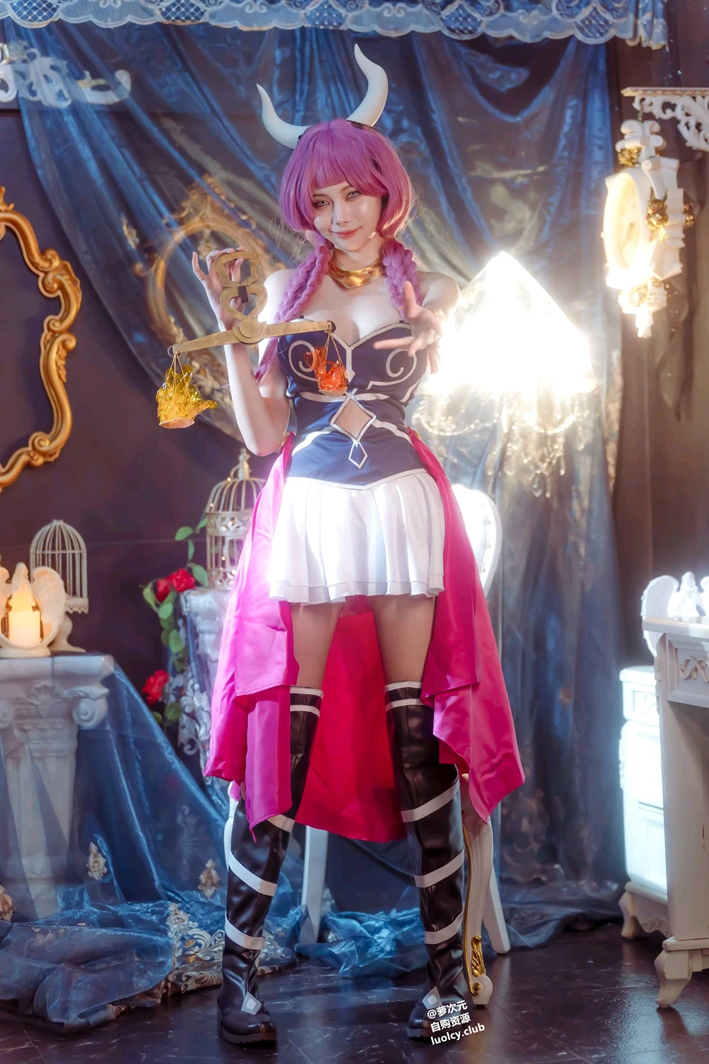 Cosplay Haruka_ハルカ – 阿烏拉給我脫掉!｜雙女神的秘密快樂時光 - P1