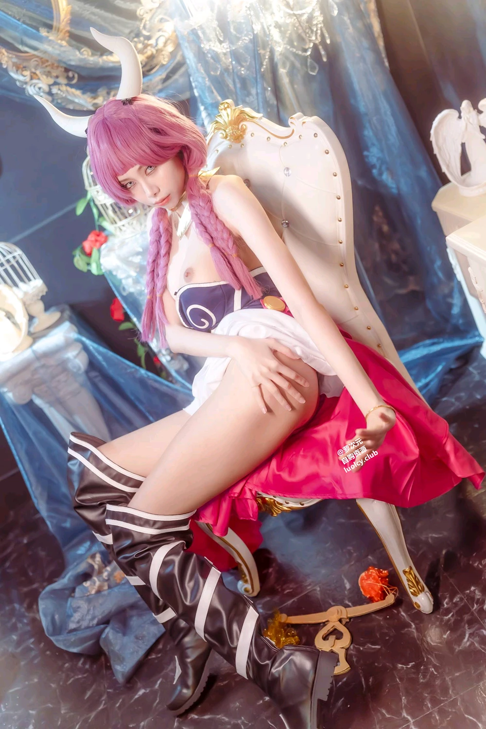 Cosplay Haruka_ハルカ – 阿烏拉給我脫掉!｜雙女神的秘密快樂時光 - P24