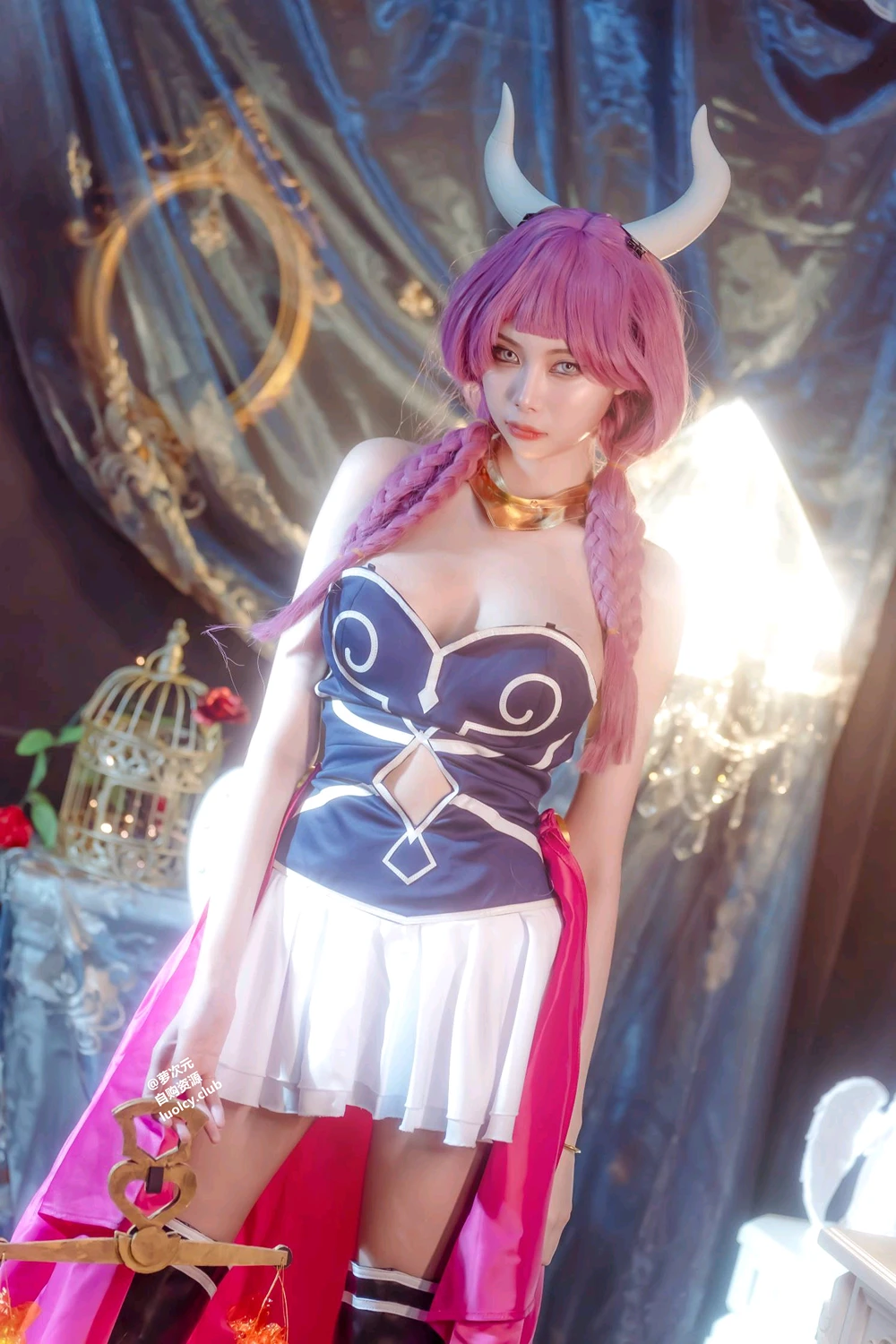 Cosplay Haruka_ハルカ – 阿烏拉給我脫掉!｜雙女神的秘密快樂時光 - P2