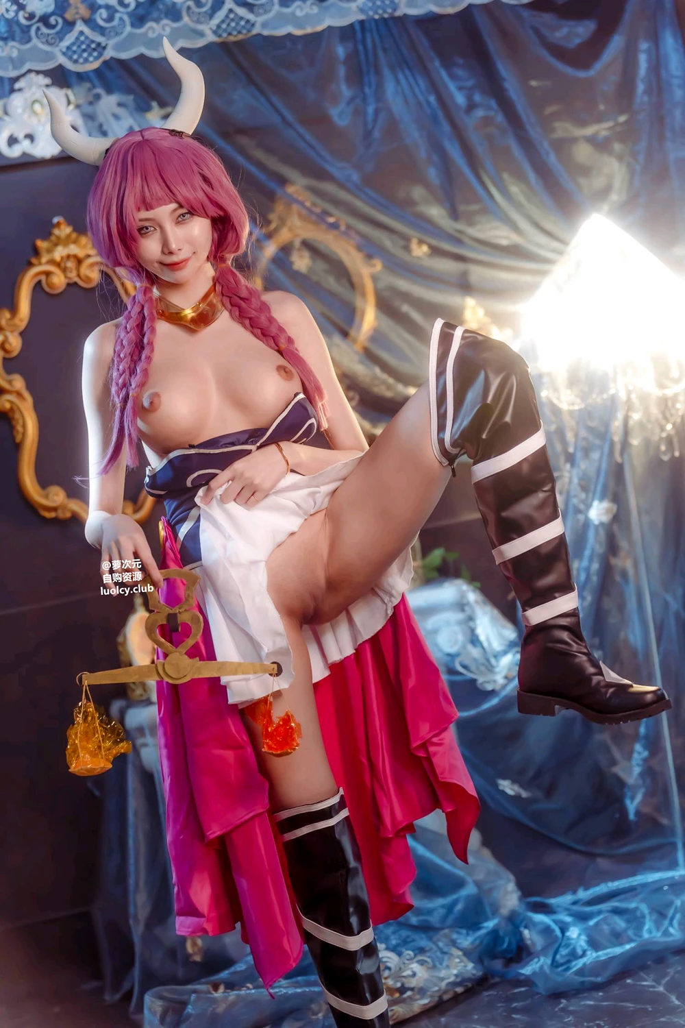 Cosplay Haruka_ハルカ – 阿烏拉給我脫掉!｜雙女神的秘密快樂時光 - P5